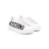 ( Nouvelle Collection ) Moschino Kids Baskets à Logo Imprimé Latéral Kips Bianco -Moschino Kids Soldes Boutique 18140261 38564214 600