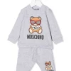 ( Nouvelle Collection ) Moschino Kids Survêtement Teddy En Jersey 60926 GRIGIO CHIARO -Moschino Kids Soldes Boutique 18141925 39127353 600