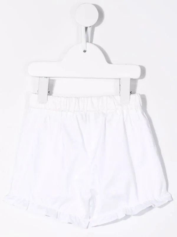 ( Nouvelle Collection ) Moschino Kids Short évasé à Motif Cœur 10101 BIANCO OTTICO 4 ( Nouvelle Collection ) Moschino Kids Short évasé à Motif Cœur 10101 BIANCO OTTICO – Image 2