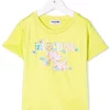 ( Nouvelle Collection ) Moschino Kids T-shirt à Logo Imprimé 30205 LIME -Moschino Kids Soldes Boutique 18145929 38488654 600