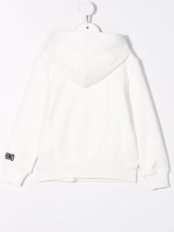 ( Nouvelle Collection ) Moschino Kids Hoodie Zippé à Imprimé Graphique Enfant 4 ( Nouvelle Collection ) Moschino Kids Hoodie Zippé à Imprimé Graphique Enfant – Image 2