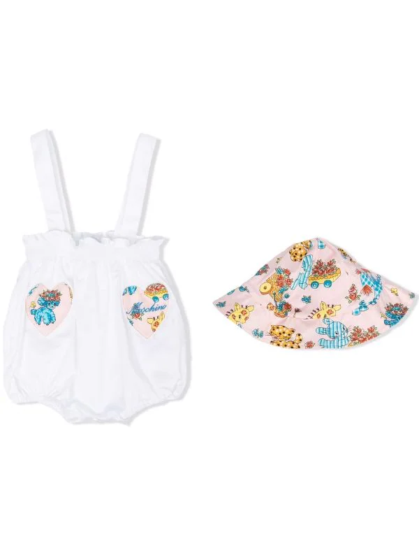 ( Nouvelle Collection ) Moschino Kids Trousseau De Naissance à Imprimé Graphique Enfant 3 ( Nouvelle Collection ) Moschino Kids Trousseau De Naissance à Imprimé Graphique Enfant