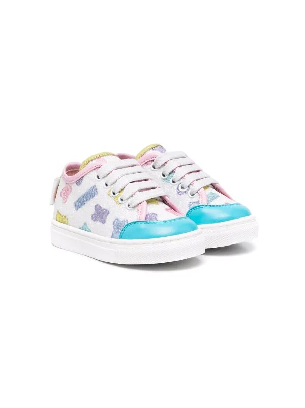 ( Nouvelle Collection ) Moschino Kids Baskets à Lacets Enfant 3 ( Nouvelle Collection ) Moschino Kids Baskets à Lacets Enfant