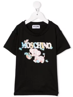 ( Nouvelle Collection ) Moschino Kids T-shirt à Logo Imprimé 60100 NERO