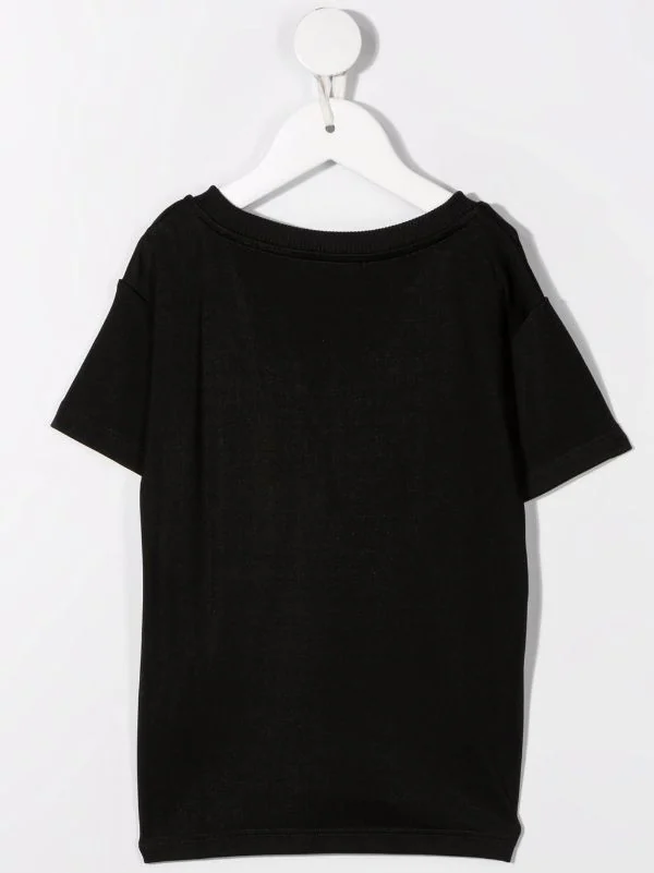 ( Nouvelle Collection ) Moschino Kids T-shirt à Logo Imprimé 60100 NERO 4 ( Nouvelle Collection ) Moschino Kids T-shirt à Logo Imprimé 60100 NERO – Image 2