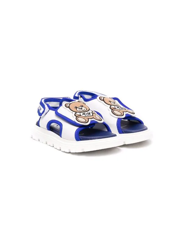 ( Nouvelle Collection ) Moschino Kids Kips Bianco Sandales Imprimées à Bout Ouvert Enfant 3 ( Nouvelle Collection ) Moschino Kids Kips Bianco Sandales Imprimées à Bout Ouvert Enfant