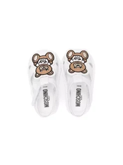 ( Nouvelle Collection ) Moschino Kids Kips Bianco Sandales à Motif Toy Teddy Enfant -Moschino Kids Soldes Boutique 18153423 38571580 600