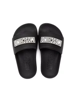 ( Nouvelle Collection ) Moschino Kids PVC NERO Sandales à Logo Imprimé Enfant 7 ( Nouvelle Collection ) Moschino Kids PVC NERO Sandales à Logo Imprimé Enfant -Moschino Kids Soldes Boutique 18153427 38563297 600