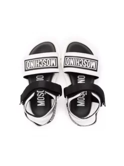 ( Nouvelle Collection ) Moschino Kids Sandales à Logo Imprimé Enfant -Moschino Kids Soldes Boutique 18153429 38563311 600