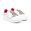 ( Nouvelle Collection ) Moschino Kids BIANCO Baskets à Patch Toy Bear Enfant -Moschino Kids Soldes Boutique 18158679 38609748 600