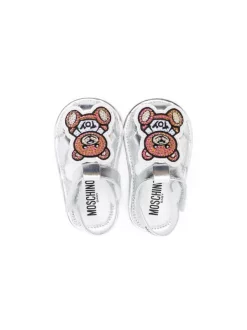 ( Nouvelle Collection ) Moschino Kids Sandales à Patch Toy Bear Enfant -Moschino Kids Soldes Boutique 18159426 38612918 600
