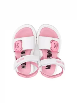 ( Nouvelle Collection ) Moschino Kids BIANCO Sandales à Patch Toy-Bear Enfant 7 ( Nouvelle Collection ) Moschino Kids BIANCO Sandales à Patch Toy-Bear Enfant -Moschino Kids Soldes Boutique 18159559 38614118 600
