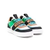 ( Nouvelle Collection ) Moschino Kids BIANCO Baskets à Logo Imprimé Enfant -Moschino Kids Soldes Boutique 18159687 38613183 600