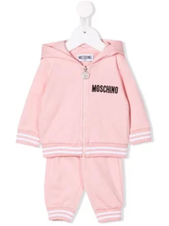 ( Nouvelle Collection ) Moschino Kids Survêtement à Logo Brodé Enfant