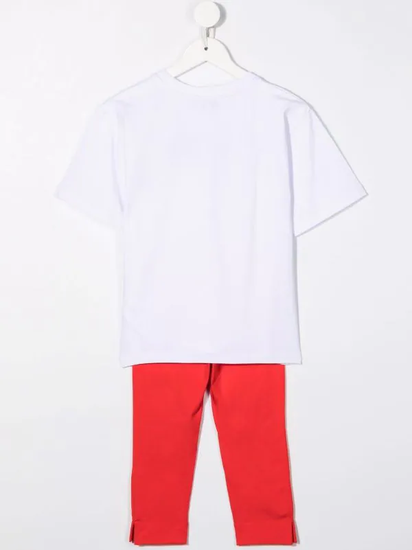 ( Nouvelle Collection ) Moschino Kids Survêtement à Logo Imprimé 50109 ROSSO 4 ( Nouvelle Collection ) Moschino Kids Survêtement à Logo Imprimé 50109 ROSSO – Image 2