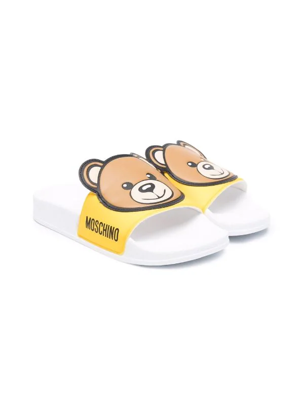 ( Nouvelle Collection ) Moschino Kids Claquettes à Logo Imprimé Enfant 3 ( Nouvelle Collection ) Moschino Kids Claquettes à Logo Imprimé Enfant