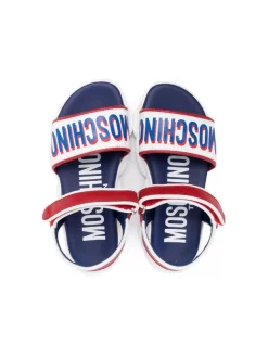 ( Nouvelle Collection ) Moschino Kids VAR1 Sandales à Logo Enfant -Moschino Kids Soldes Boutique 18162985 38533602 600