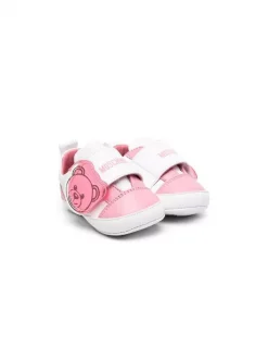 ( Nouvelle Collection ) Moschino Kids Baskets à Attache Scratch Enfant