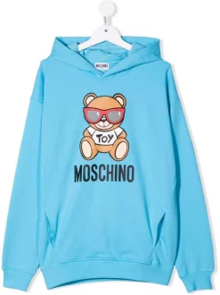 ( Nouvelle Collection ) Moschino Kids Hoodie à Imprimé Teddy Bear Enfant