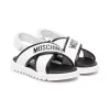 ( Nouvelle Collection ) Moschino Kids BIANCO-NERO Sandales à Logo Imprimé Enfant 2 ( Nouvelle Collection ) Moschino Kids BIANCO-NERO Sandales à Logo Imprimé Enfant -Moschino Kids Soldes Boutique 18165063 38695028 600