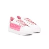 ( Nouvelle Collection ) Moschino Kids Baskets à Logo Imprimé Bianca-rosa-rossa -Moschino Kids Soldes Boutique 18165081 38693318 600