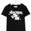 ( Nouvelle Collection ) Moschino Kids T-shirt à Imprimé Graphique 60100 NERO 2 ( Nouvelle Collection ) Moschino Kids T-shirt à Imprimé Graphique 60100 NERO -Moschino Kids Soldes Boutique 18186357 38690625 600