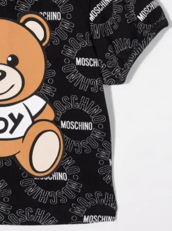 ( Nouvelle Collection ) Moschino Kids 84249 NERO T-shirt à Imprimé Teddy Bear Enfant -Moschino Kids Soldes Boutique 18188710 38671664 600