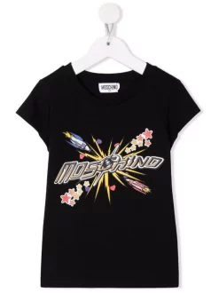 ( Nouvelle Collection ) Moschino Kids T-shirt à Logo Imprimé Enfant