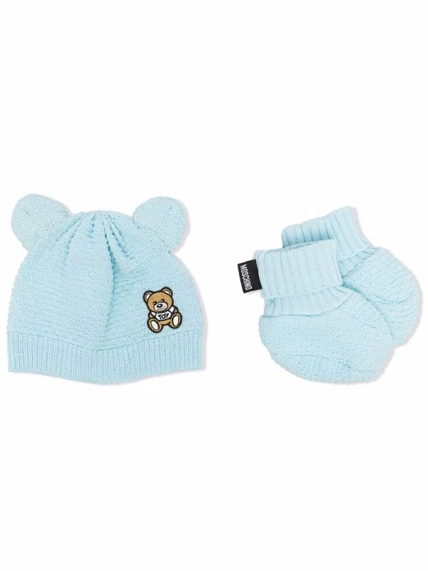 ( Nouvelle Collection ) Moschino Kids Lot Bonnet-chaussons à Imprimé Teddy Bear Enfant 3 ( Nouvelle Collection ) Moschino Kids Lot Bonnet-chaussons à Imprimé Teddy Bear Enfant