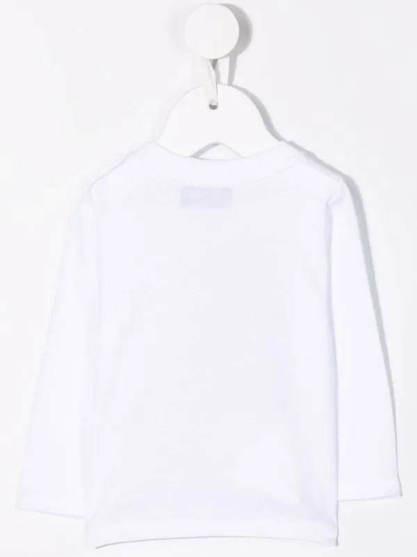 ( Nouvelle Collection ) Moschino Kids Haut à Logo Imprimé 10101 WHITE 4 ( Nouvelle Collection ) Moschino Kids Haut à Logo Imprimé 10101 WHITE – Image 2