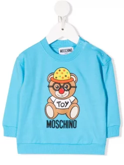 ( Nouvelle Collection ) Moschino Kids Sweat à Imprimé Teddy Bear Enfant