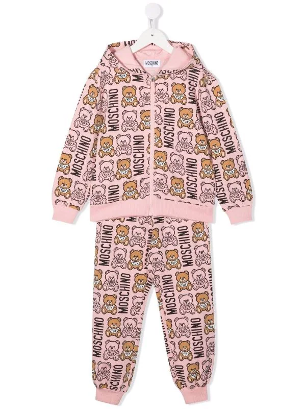 ( Nouvelle Collection ) Moschino Kids Survêtement à Motif Monogrammé 84669 ROSA 3 ( Nouvelle Collection ) Moschino Kids Survêtement à Motif Monogrammé 84669 ROSA