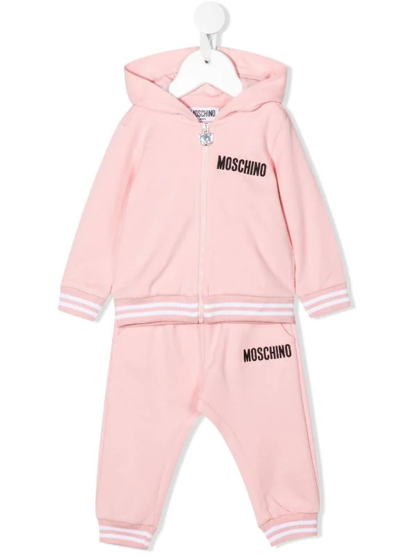 ( Nouvelle Collection ) Moschino Kids 50209 PINK Survêtement Imprimé à Capuche Enfant 3 ( Nouvelle Collection ) Moschino Kids 50209 PINK Survêtement Imprimé à Capuche Enfant