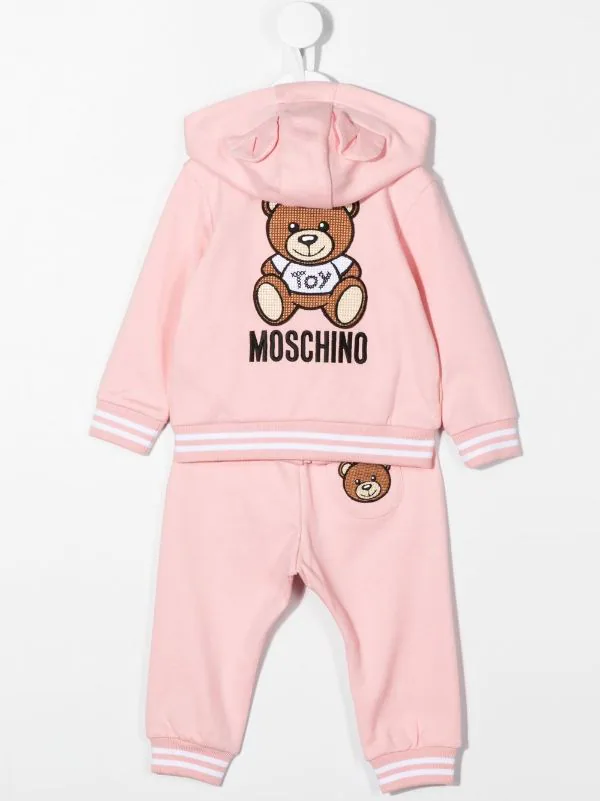 ( Nouvelle Collection ) Moschino Kids 50209 PINK Survêtement Imprimé à Capuche Enfant 4 ( Nouvelle Collection ) Moschino Kids 50209 PINK Survêtement Imprimé à Capuche Enfant – Image 2