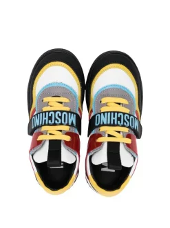 ( Nouvelle Collection ) Moschino Kids Baskets à Logo Imprimé 03 MULTICOLOR -Moschino Kids Soldes Boutique 18208260 39061422 600