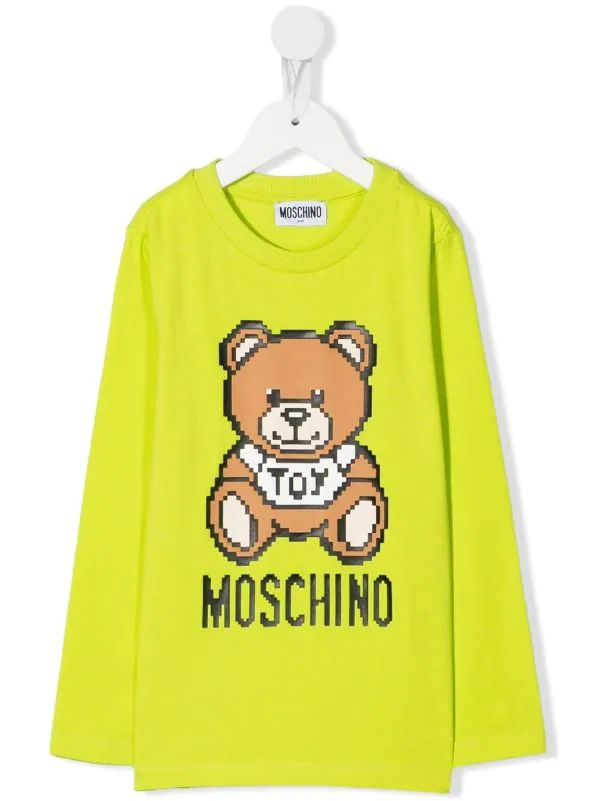 ( Nouvelle Collection ) Moschino Kids 30125 GREEN T-shirt à Logo Imprimé Enfant 3 ( Nouvelle Collection ) Moschino Kids 30125 GREEN T-shirt à Logo Imprimé Enfant