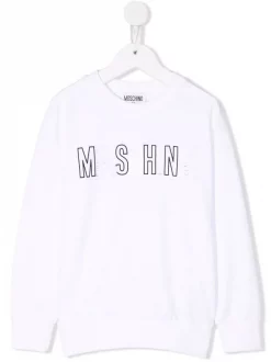 ( Nouvelle Collection ) Moschino Kids Sweat à Encolure Ras Du Cou Enfant