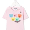 ( Nouvelle Collection ) Moschino Kids T-shirt à Imprimé Teddy Bear Enfant