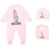 ( Nouvelle Collection ) Moschino Kids Trousseau De Naissance à Motif Teddy Bear 50206 - Rosa 2 ( Nouvelle Collection ) Moschino Kids Trousseau De Naissance à Motif Teddy Bear 50206 - Rosa -Moschino Kids Soldes Boutique 18230683 38873141 600
