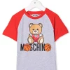( Nouvelle Collection ) Moschino Kids T-shirt à Logo Imprimé 60926 - Grigio 1 ( Nouvelle Collection ) Moschino Kids T-shirt à Logo Imprimé 60926 - Grigio -Moschino Kids Soldes Boutique 18232231 38893163 600