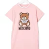 ( Nouvelle Collection ) Moschino Kids Robe-sweat Imprimée à Manches Courtes 50209 - Rosa 1 ( Nouvelle Collection ) Moschino Kids Robe-sweat Imprimée à Manches Courtes 50209 - Rosa -Moschino Kids Soldes Boutique 18232232 38892533 600