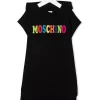 ( Nouvelle Collection ) Moschino Kids Robe à Capuche 60100 - Nero -Moschino Kids Soldes Boutique 18232238 38861960 600