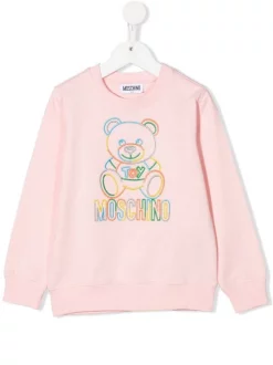( Nouvelle Collection ) Moschino Kids Sweat à Logo Brodé Enfant