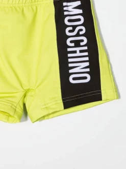 ( Nouvelle Collection ) Moschino Kids Short De Bain à Logo Imprimé 30125 -Moschino Kids Soldes Boutique 18232244 38976797 600