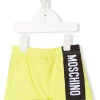 ( Nouvelle Collection ) Moschino Kids Short De Bain à Logo Imprimé 30125 -Moschino Kids Soldes Boutique 18232244 38976865 600