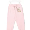 ( Nouvelle Collection ) Moschino Kids Pantalon Fuselé à Logo Brodé Enfant -Moschino Kids Soldes Boutique 18232246 38891107 600