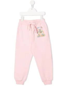 ( Nouvelle Collection ) Moschino Kids Pantalon Fuselé à Logo Brodé Enfant