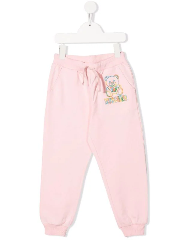 ( Nouvelle Collection ) Moschino Kids Pantalon Fuselé à Logo Brodé Enfant 3 ( Nouvelle Collection ) Moschino Kids Pantalon Fuselé à Logo Brodé Enfant