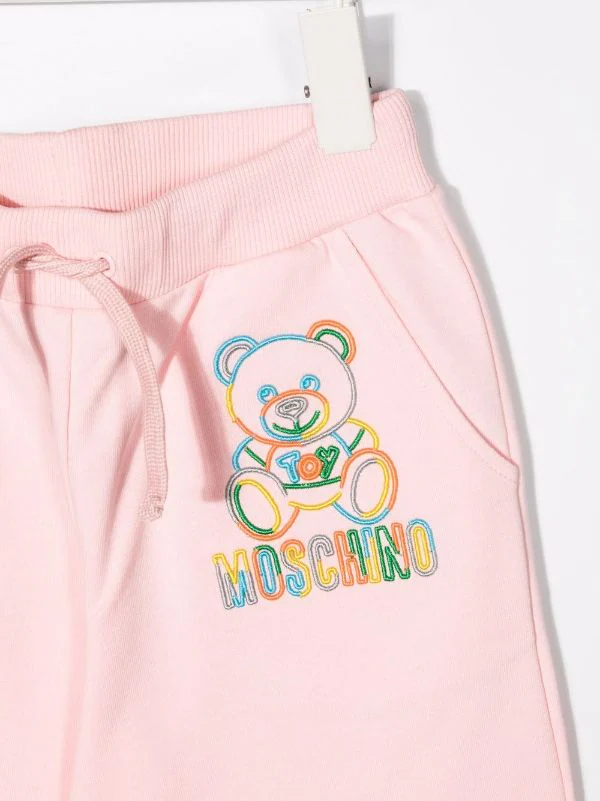 ( Nouvelle Collection ) Moschino Kids Pantalon Fuselé à Logo Brodé Enfant 5 ( Nouvelle Collection ) Moschino Kids Pantalon Fuselé à Logo Brodé Enfant – Image 3