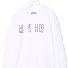 ( Nouvelle Collection ) Moschino Kids 10101 - Bianco Sweat à Logo Imprimé Enfant -Moschino Kids Soldes Boutique 18232253 38866623 600